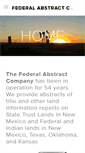 Mobile Screenshot of federalabstractco.com